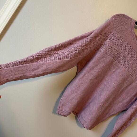 Magaschoni Lavender Textured Knit Lavender Sweater size Medium - Picture 8 of 8
